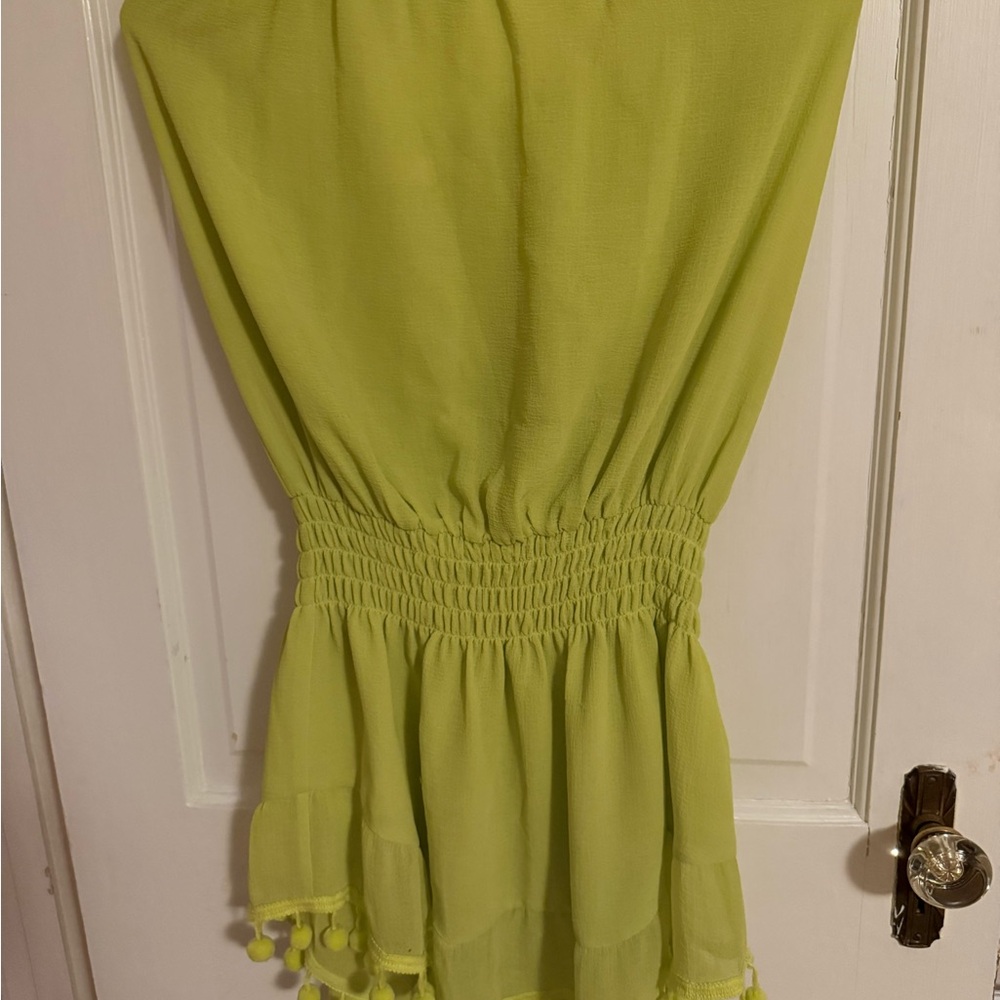 Vibrant Green Strapless Dress